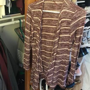 long sleeve striped cardigan